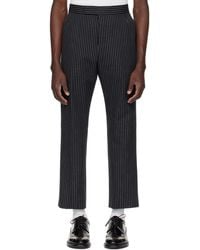 Thom Browne - Pinstripe High Twist Wool Backstrap Trousers - Lyst