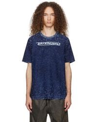 DIESEL - Blue T-just-slits-n15 T-shirt - Lyst