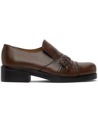 STEFAN COOKE Polished Slip-on Loafers - Brown