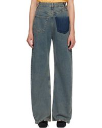 MM6 by Maison Margiela - Back-To-Back Jeans - Lyst