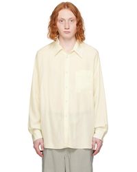 Lemaire - Off- Patch Pocket Shirt - Lyst