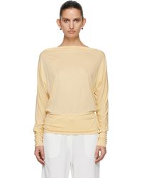 TOTEME - Boatneck Jersey T-Shirt - Lyst