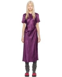 Acne Studios - Purple Wrap Maxi Dress - Lyst