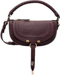 Chloé - バーガンディ ミニ Marcie ショルダーバッグ - Lyst