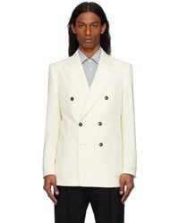 Tiger Of Sweden - Off- Joachim Double-Breasted Blazer - Lyst