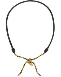 Fendi Ff Vertigo Necklace - Black