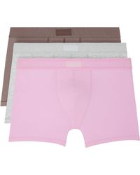 Skims - Three-Pack Cotton 3 Boxer Briefs - Lyst