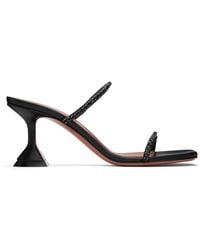 AMINA MUADDI - ブラック Gilda Slipper ヒールサンダル - Lyst