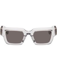 Bottega Veneta - Gray Hinge Sunglasses - Lyst