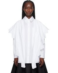 Simone Rocha - White Pointed Collar Shirt - Lyst