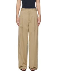 MSGM - Faille Pleats Trousers - Lyst