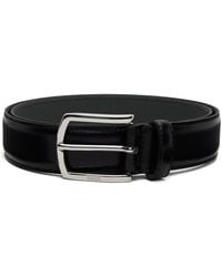 BOSS - Polished Logo Buckle Leather Belt - Lyst