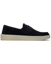 BOSS - Suede Boat Shoes - Lyst