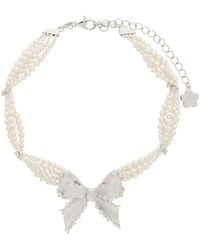 ShuShu/Tong - Yvmin Edition Bowknot Beaded Necklace - Lyst