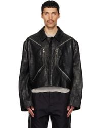 Rick Owens - Temple Heizer Mac Leather Jacket - Lyst