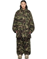 Vetements - カーキ Runway メタル リンクル ユーティリティジャケット - Lyst