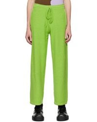 Gauchère - Pantalon de survêtement valence vert exclusif à ssense - Lyst