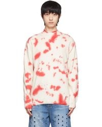 we11done - Off-white Tie-dye Sweater - Lyst