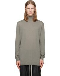 Rick Owens - Taupe Tower Oversized Turtleneck - Lyst