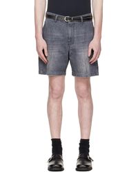 mfpen - Short Ceremony Gris En Denim - Lyst