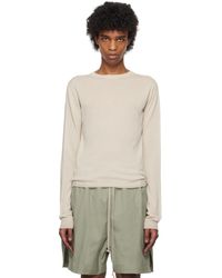 Rick Owens - Off- Hollywood Cropped Level Biker Sweater - Lyst