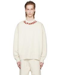 Palm Angels - Off White Printed Sweatshirt - Lyst