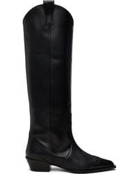 Aeyde - Aruna Leather Knee-High Cowboy Boots - Lyst