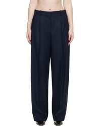 TOTEME - Wide Flannel Trousers - Lyst