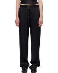 Maison Margiela - Satin Drawstring Trousers - Lyst