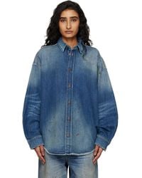 Acne Studios - Button-Up Denim Shirt - Lyst