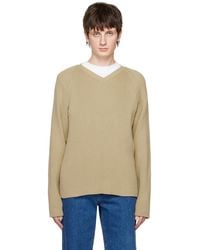 The Row - Beige Tomas Sweater - Lyst