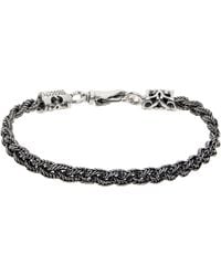 Emanuele Bicocchi - Tiny Fishtail Braid Bracelet - Lyst