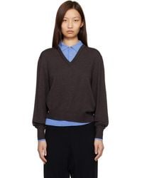 Acne Studios - Layered Wool Knit Sweater - Lyst