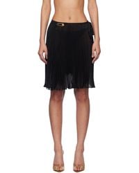 Versace - Safety Pin Pleated Cover-Up Skirt - Lyst