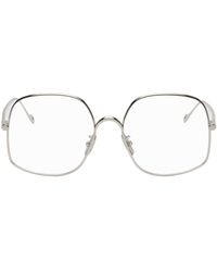 Loewe - Silver Oversized Glasses - Lyst