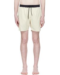 BOSS - Off- Contrast Band Logo Swim Shorts - Lyst