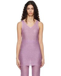 REMAIN Birger Christensen - Purple Sequin Tank Top - Lyst