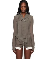 Rick Owens - Temple Classic Biker Jacket - Lyst