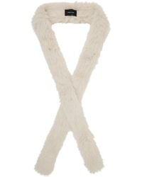 Simone Rocha - Off- Skinny Faux Fur Scarf - Lyst