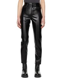 Anine Bing - Sonya Faux-leather Trousers - Lyst