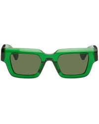 Bottega Veneta - Green Hinge Sunglasses - Lyst