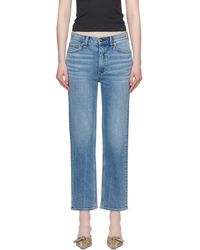 Rag & Bone - Straight Harlow Mid Rise Ankle Jeans - Lyst