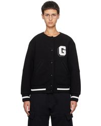 Givenchy - Blouson aviateur noir à écusson à logo g - Lyst