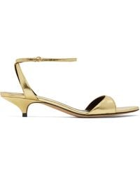 The Row - Vika Ankle Strap Kitten Heeled Sandals - Lyst