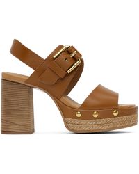See By Chloé - See By Chloe Joline Leather Platform Sandals - Lyst