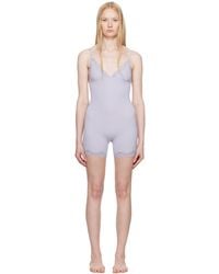 Skims - Fits Everybody Lace Triangle Onesie Jumpsuit - Lyst