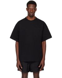 Jil Sander - T-shirt noir à écusson - Lyst