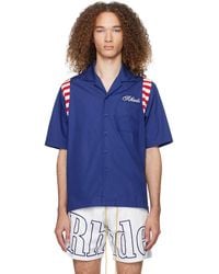 Rhude - Blue 'american Spirit' Shirt - Lyst