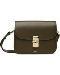 A.P.C. - Khaki Grace Small Bag - Lyst