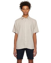 Vince - Beige Pocket Shirt - Lyst